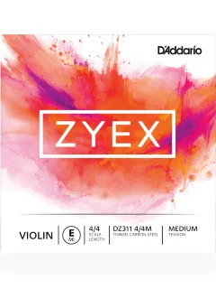 D'Addario DZ311 4/4M Zyex Violin String E 4/4 Medium Tension
