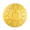 Глюкофон Hluru Huashu THL13-12 Golden 12" (30см) 13 нот Tongue Drum Carbon Steel