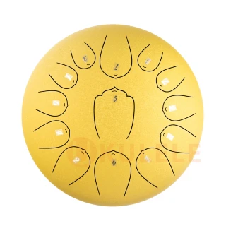 Hluru Huashu THL13-12 Golden 12" (30см) 13 нот Tongue Drum Carbon Steel