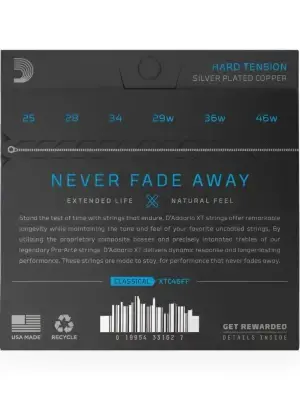Струни D'Addario XTC46FF XT Dynacore Classical Hard Tension