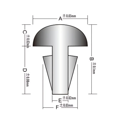 Лади для гітари Alice A035S-2.7 (стік 25 см., прямий)