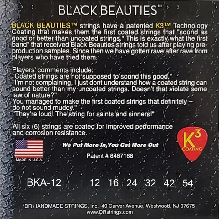 DR BKA-12 Black Beauties Acoustic Light 12-54