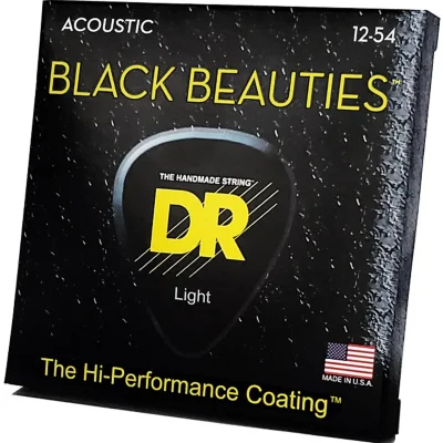 Струни DR BKA-12 Black Beauties Acoustic Light 12-54