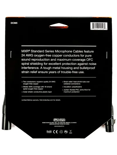 Мікрофонний кабель MXR DCM5 Microphone Cable 5ft (1.5m)