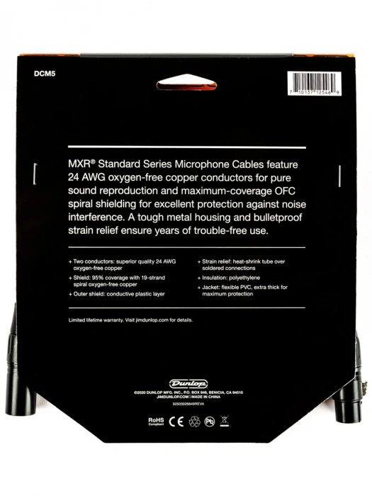 Кабель Кабель MXR DCM5 Microphone Cable 5ft (1.5m)