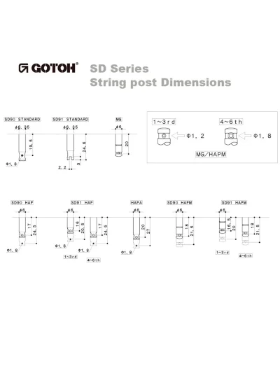 Кілки Gotoh SD90-SL MG N
