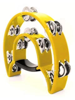 Maxtone 818 Dual Power Tambourine (Yellow)