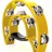 Maxtone 818 Dual Power Tambourine (Yellow)