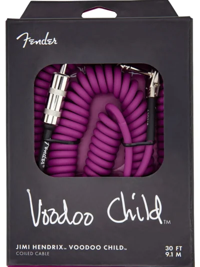 Інструментальний кабель Fender Cables Jimi Hendrix VooDoo Child 30' Coil Purple