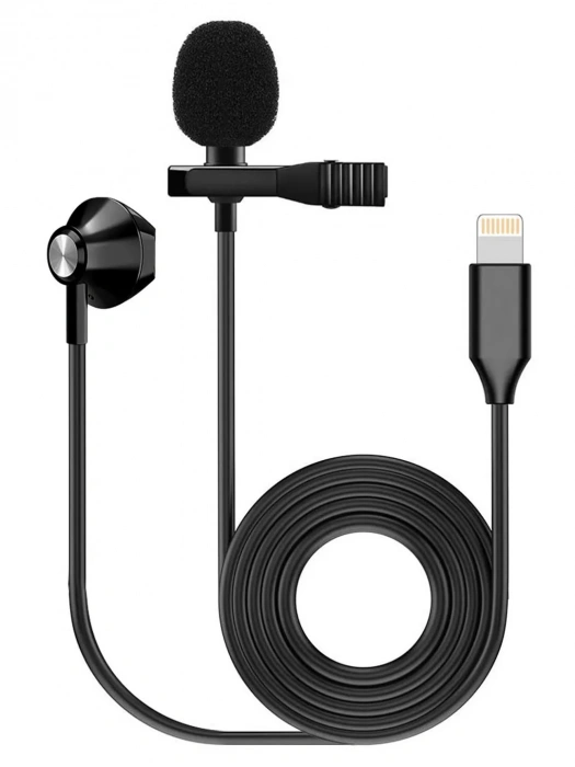 Мікрофон Мікрофон Fzone KM-06 Lavalier Microphone w/ Earphone (Lighting)