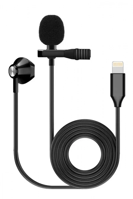 Мікрофон Мікрофон Fzone KM-06 Lavalier Microphone w/ Earphone (Lighting)