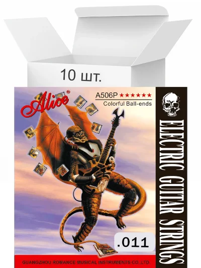 Струна Alice A506P SL-2 .011 (набір 10 шт)