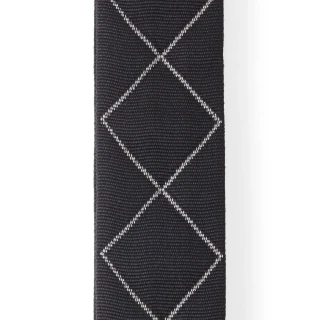 D'Addario 50BAL02 Auto Lock Guitar Strap (Black Padded Diamonds)