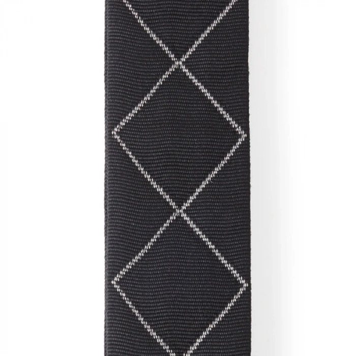 D'Addario 50BAL02 Auto Lock Guitar Strap (Black Padded Diamonds)
