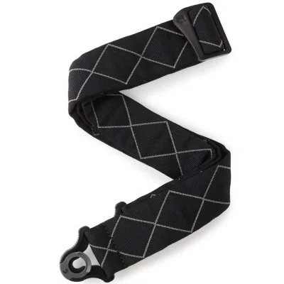Ремінь для гітари D'Addario 50BAL02 Auto Lock Guitar Strap (Black Padded Diamonds)