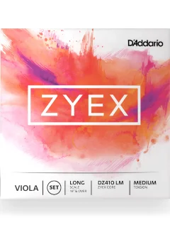 D'Addario DZ410 LM Zyex Viola String Set (Long Scale Medium Tension)