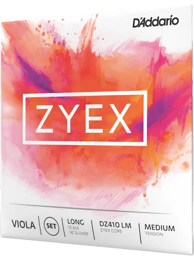 Струни для альта D'Addario DZ410 LM Zyex Viola String Set (Long Scale Medium Tension)