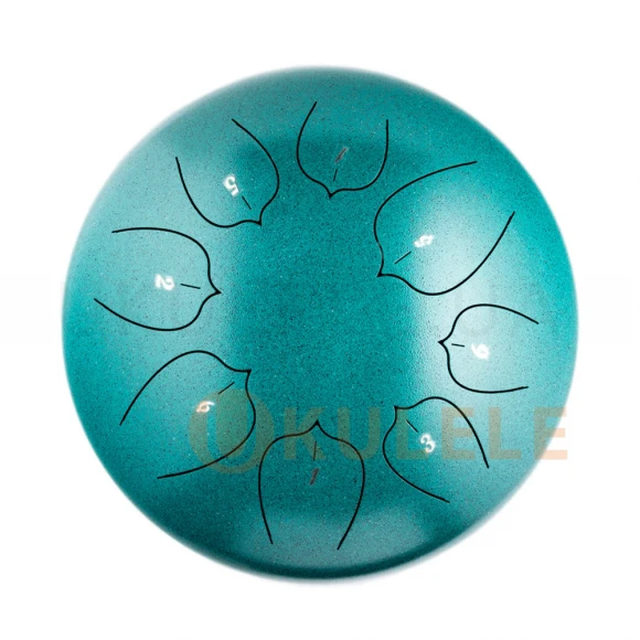 Глюкофон Hluru THL8-12 Malahite 12" (30см) 8 нот Tongue Drum Carbon Steel