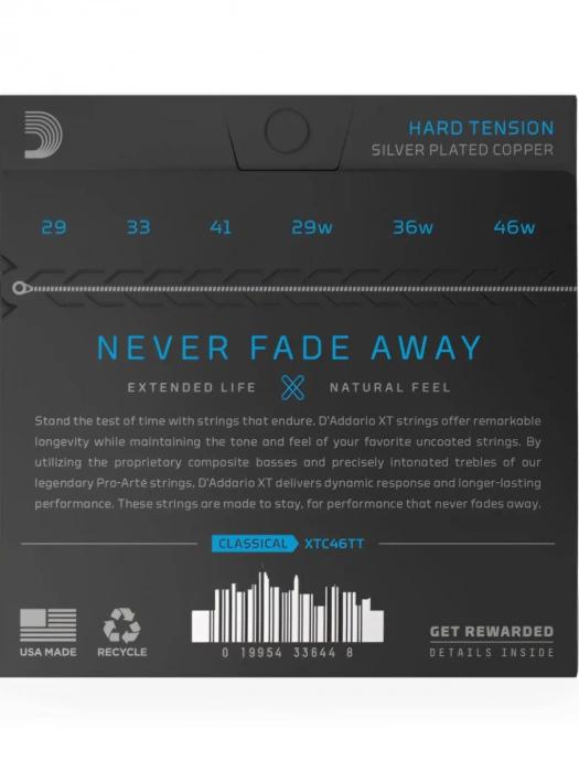 D'Addario XTC46TT XT Dynacore Titanium Classical Hard Tension