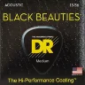 Струни DR BKA-13 Black Beauties Acoustic Medium 13-56
