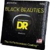 Струни DR BKA-13 Black Beauties Acoustic Medium 13-56