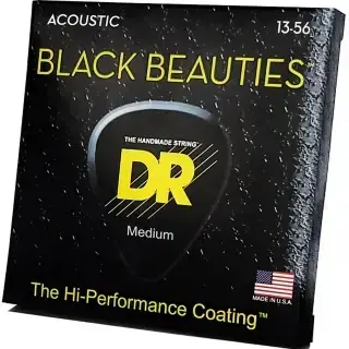 DR BKA-13 Black Beauties Acoustic Medium 13-56