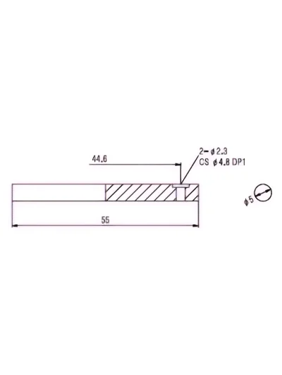 Ретейнер Paxphil HS010 Bass Guitar String Tension Bar (Chrome)