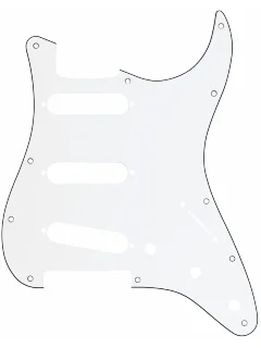 Fender 11-Hole Modern-Style Stratocaster S/S/S Pickguards White
