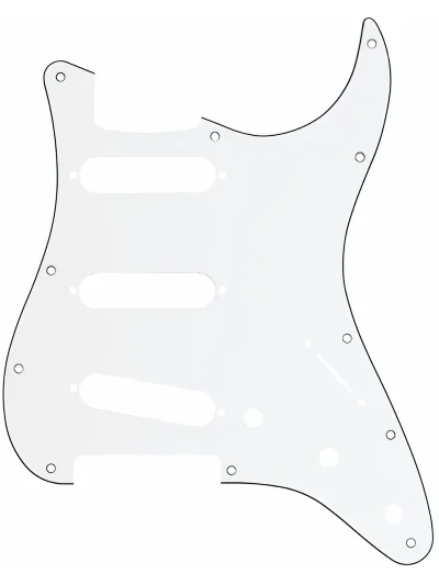 Пікгард панель Fender 11-Hole Modern-Style Stratocaster S/S/S Pickguards White