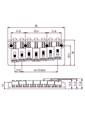 Бридж Paxphil BN071 (Chrome)