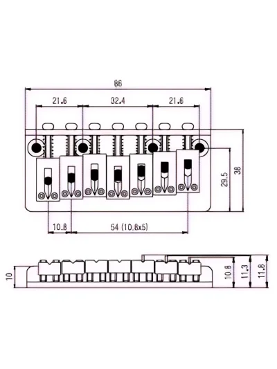 Бридж Paxphil BN071 (Chrome)