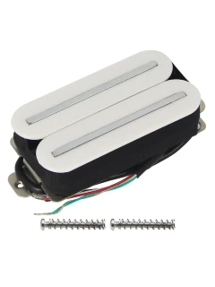 Fleor Dual Rail Humbucker Ceramic Set (White)