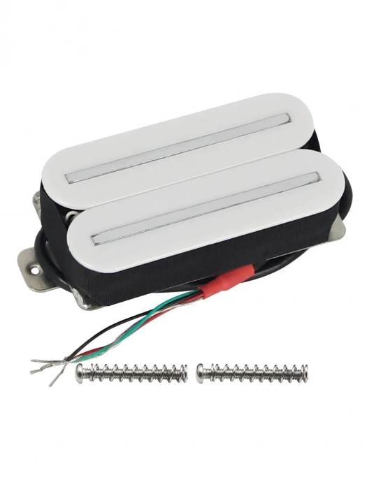 Fleor Dual Rail Humbucker Ceramic Set (White)