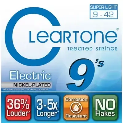 Струни Cleartone 9409 Electric Nickel-Plated Super Light 09-42