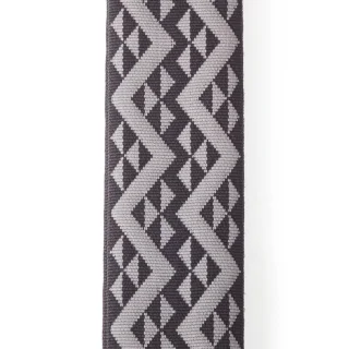D'Addario 50BAL03 Auto Lock Guitar Strap (Black Padded Geometric)