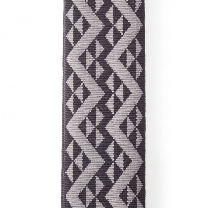 D'Addario 50BAL03 Auto Lock Guitar Strap (Black Padded Geometric)
