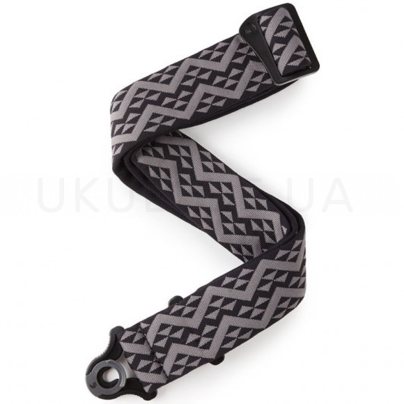 Ремень для гитари D'Addario 50BAL03 Auto Lock Guitar Strap (Black Padded Geometric)