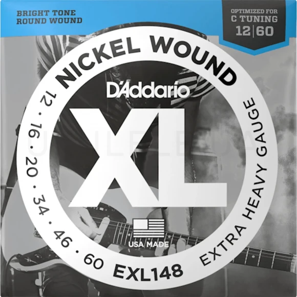 Струны D'Addario EXL148 XL Nickel Wound Extra Heavy 12-60