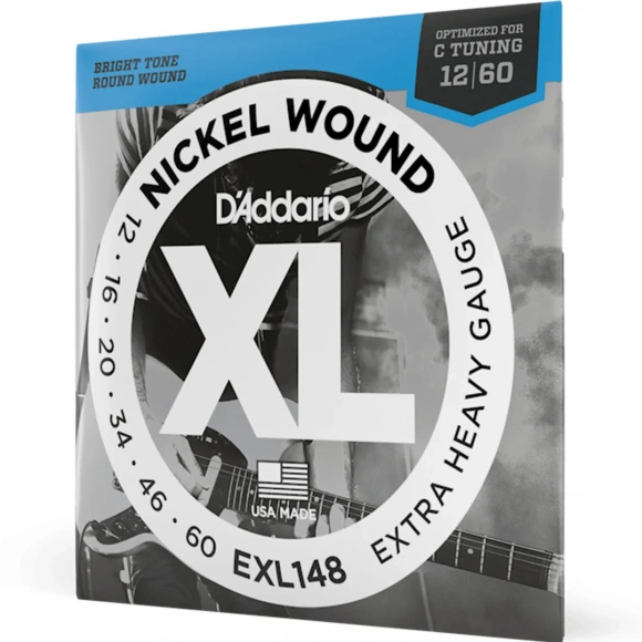 Струны D'Addario EXL148 XL Nickel Wound Extra Heavy 12-60 Струны D'Addario EXL148 XL Nickel Wound Extra Heavy 12-60