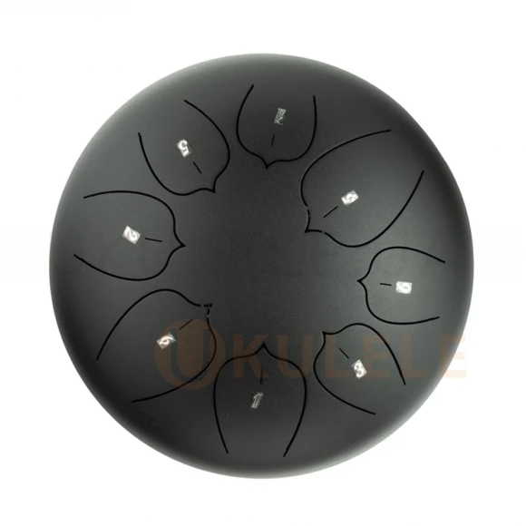 Глюкофон Hluru THL8-10 Ink Black 10" (25см) 8 нот Tongue Drum Carbon Steel