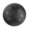 Глюкофон Hluru THL8-10 Ink Black 10" (25см) 8 нот Tongue Drum Carbon Steel