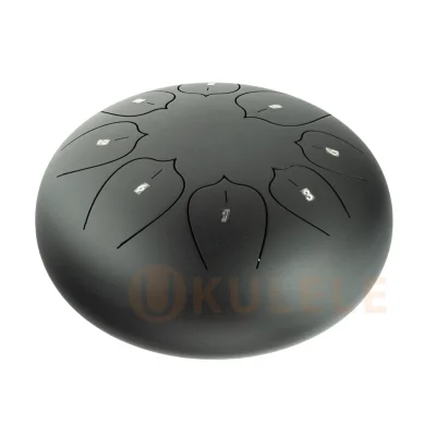 Глюкофон Hluru THL8-10 Ink Black 10" (25см) 8 нот Tongue Drum Carbon Steel