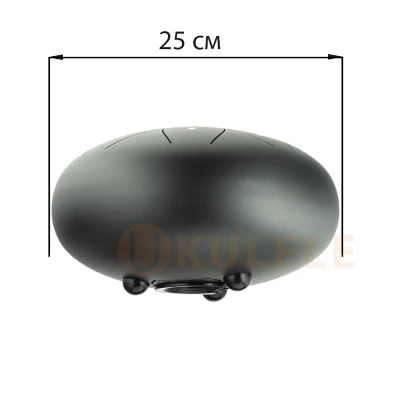 Глюкофон Hluru THL8-10 Ink Black 10" (25см) 8 нот Tongue Drum Carbon Steel