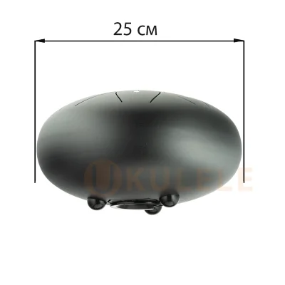 Глюкофон Hluru THL8-10 Ink Black 10" (25см) 8 нот Tongue Drum Carbon Steel
