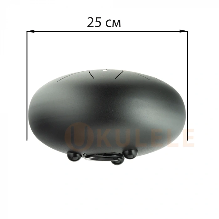 Глюкофон Глюкофон Hluru THL8-10 Ink Black 10" (25см) 8 нот Tongue Drum Carbon Steel