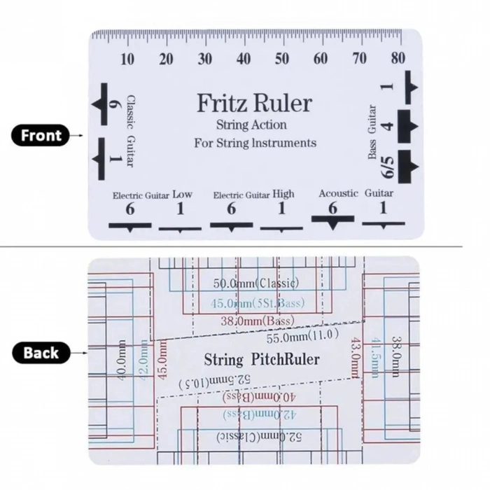 Лінійка для вимірювання ширини та висоти струн