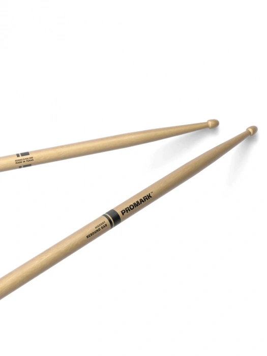 Promark Rebound 5AB Lacquered Hickory Acorn Wood Tip