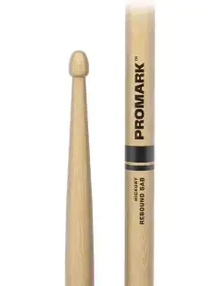 Promark Rebound 5AB Lacquered Hickory Acorn Wood Tip