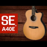 Електро-акустична гітара Електро-акустична гітара PRS SE A40E (Natural)