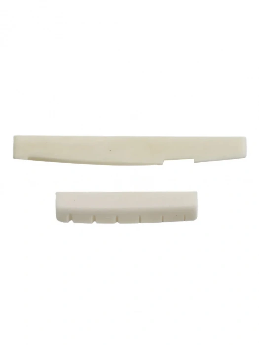 Поріжок Поріжок Overtone Cow Bone Acoustic Nut/Sadle Set